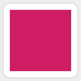 Solid Rouge Dark pink Monochrome Minimal Design Sticker